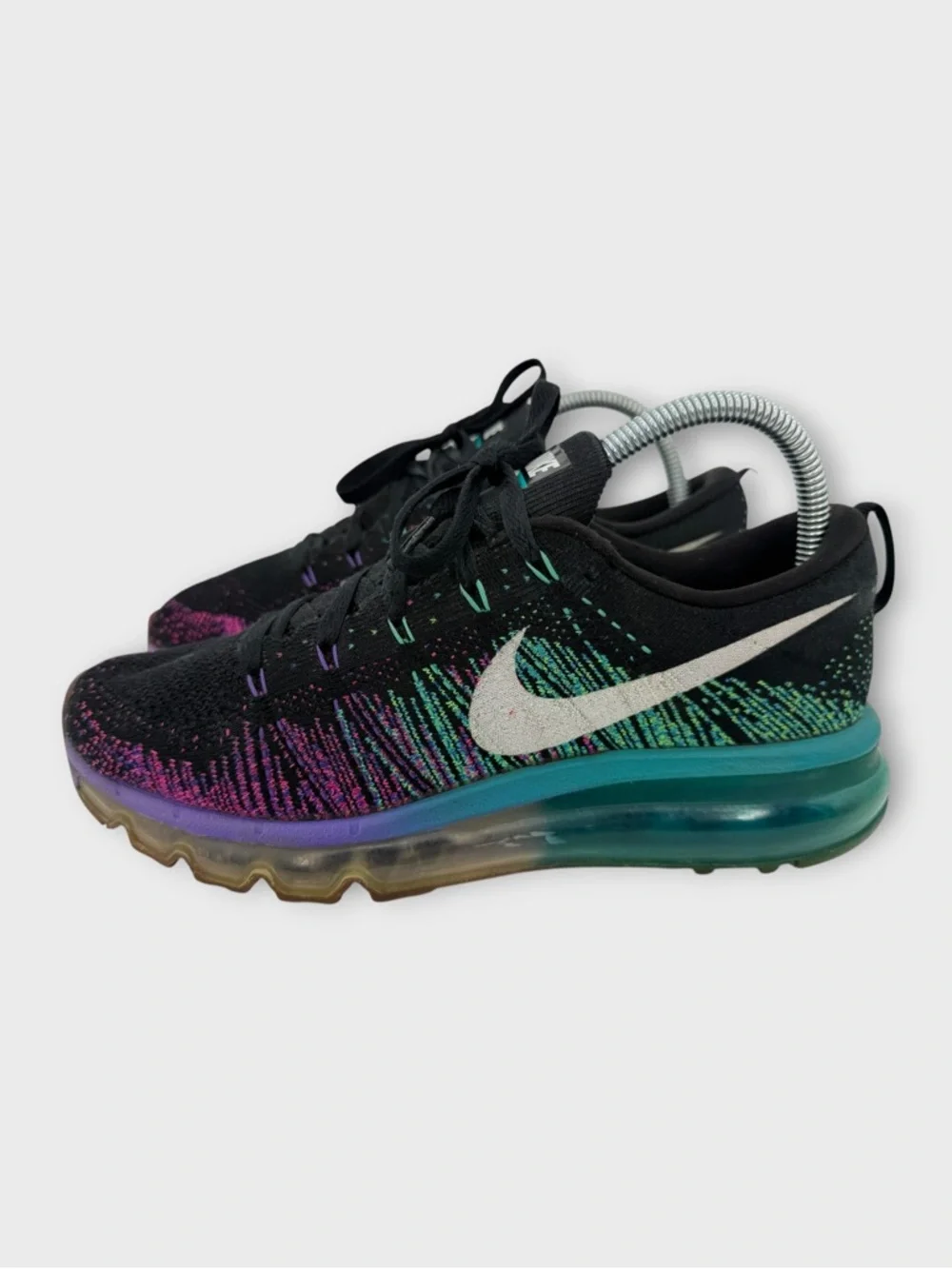 Nike Flyknit Air‎ Max Purple Venom Women’s Size 8 Fair Condition Nice!
